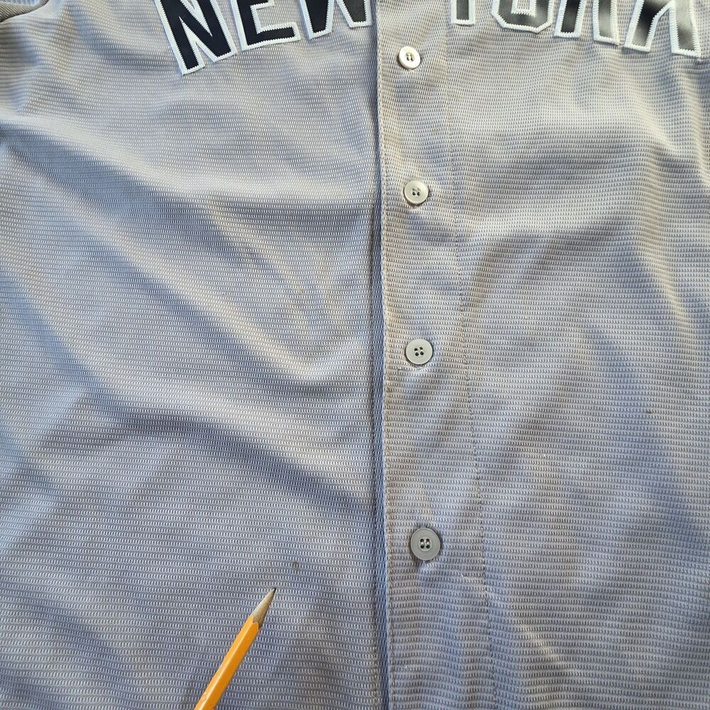 Majestic Coolbase New York Yankees Jersey Jacoby Ellsbury 22 Mens 2XL Gray - Picture 7 of 14